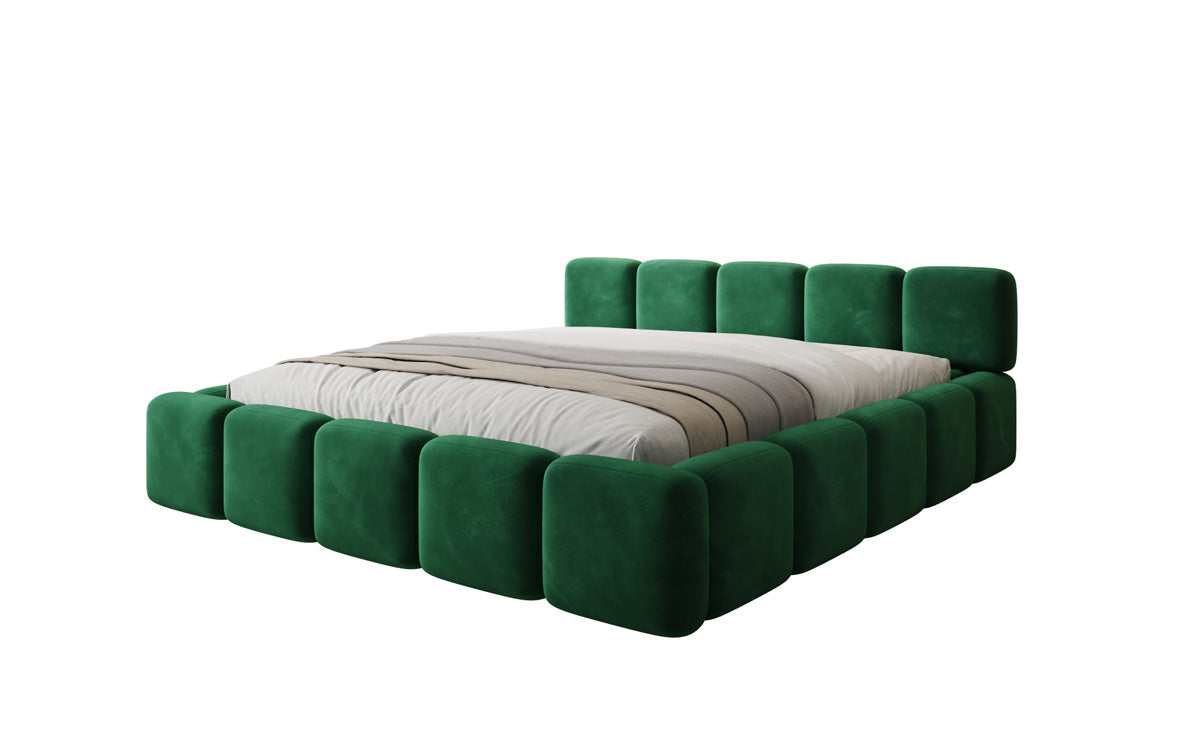 Designer Polsterbett Giulia Samt mit Stauraum