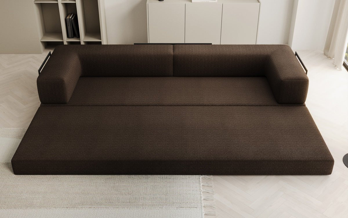 Designer Sofa Lazy 3 Sitzer XXL in Bouclé