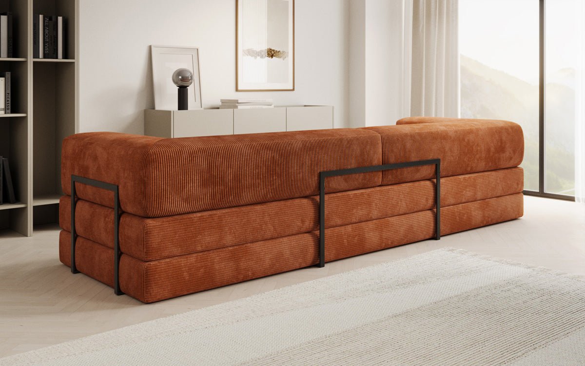 Designer Sofa Lazy 3 Sitzer XXL in Cord