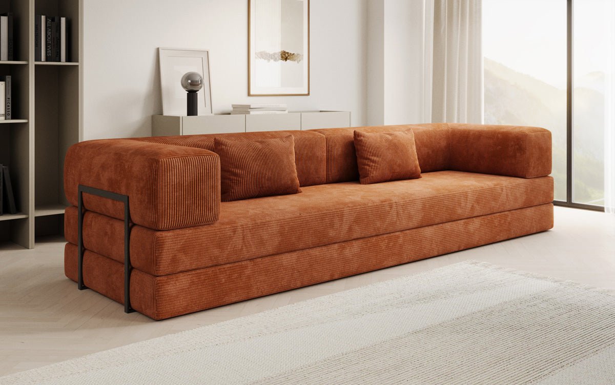 Designer Sofa Lazy 3 Sitzer XXL in Cord