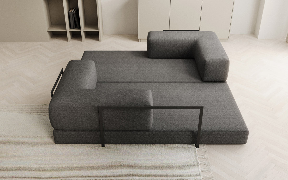 Designer Sofa Lazy 3 Sitzer in Bouclé