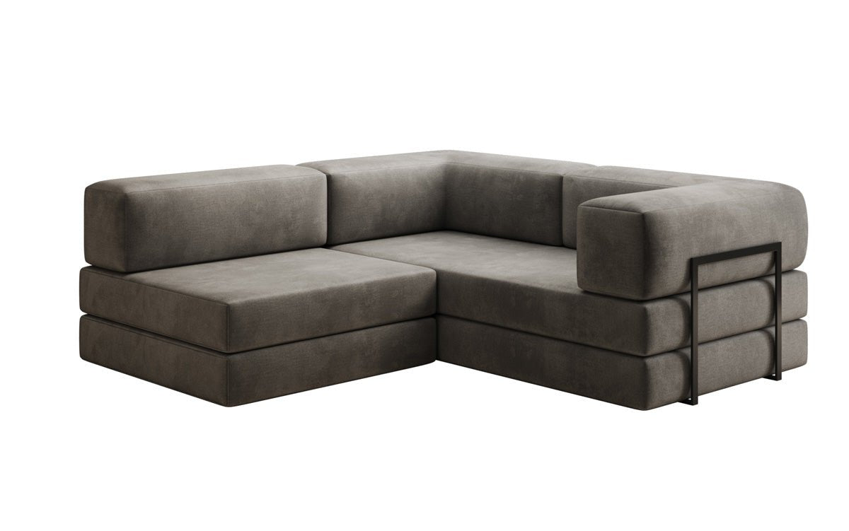 Designer Sofa Lazy L Mini in Samt