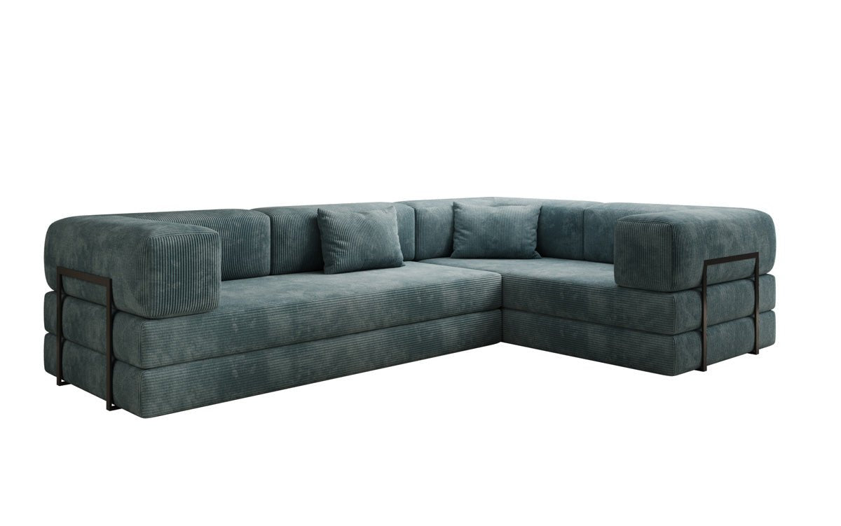 Designer Sofa Lazy L geschlossen in Cord