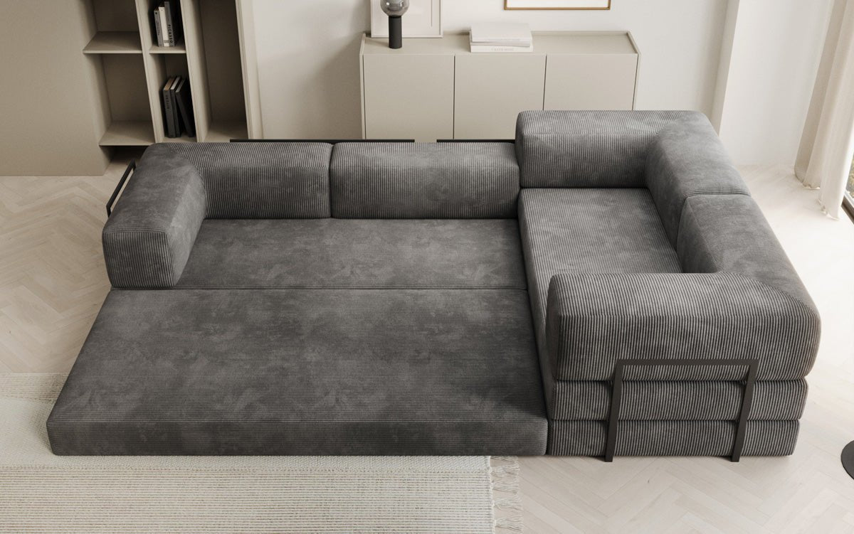 Designer Sofa Lazy L geschlossen in Cord