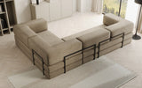 Designer Sofa Lazy L geschlossen in Samt