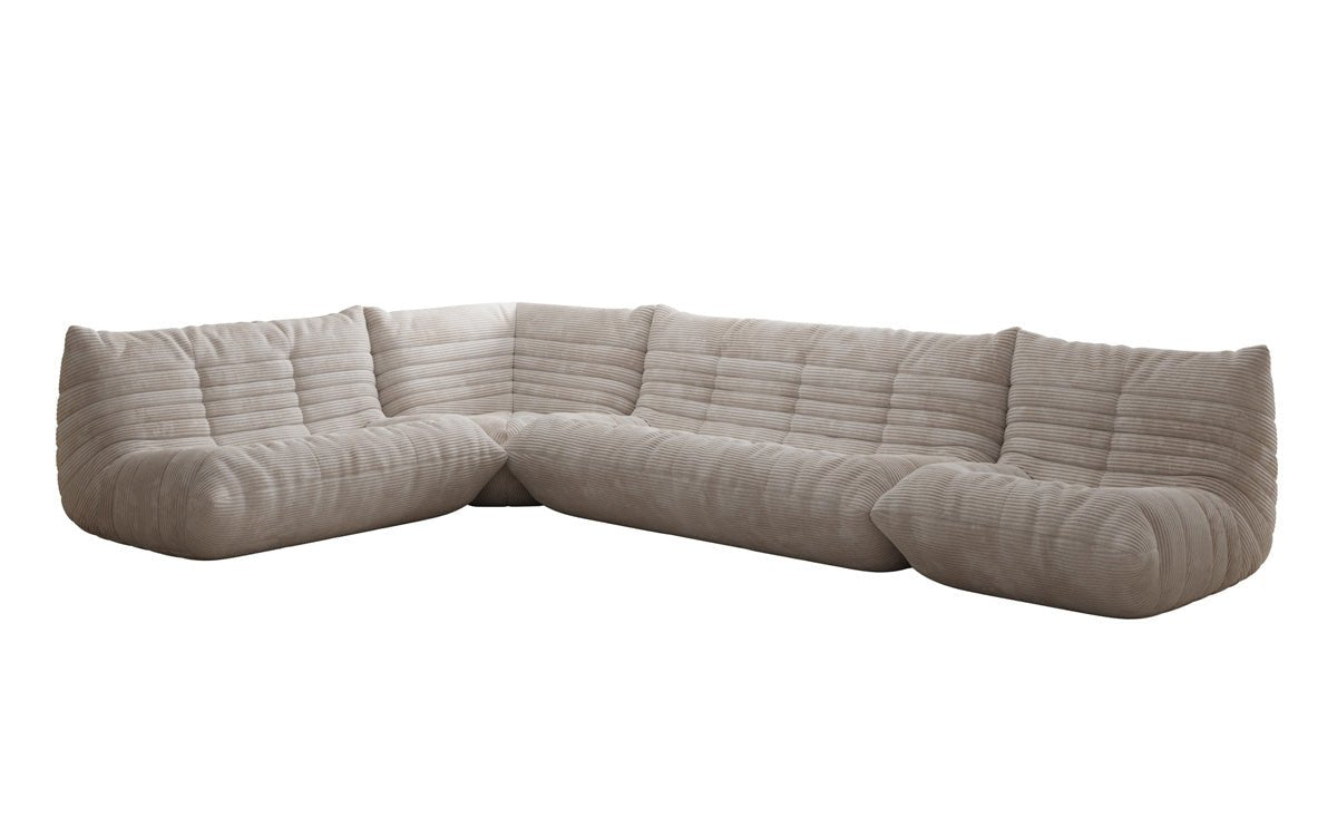 Designer Sofa Wohnlandschaft Calmo in Cord