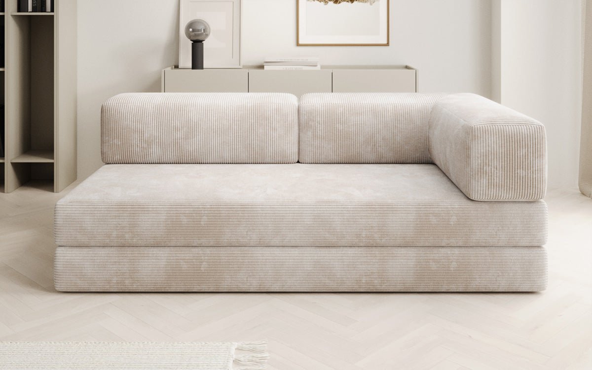 Designer Sofa/Chaise Longue Lazy in Cord