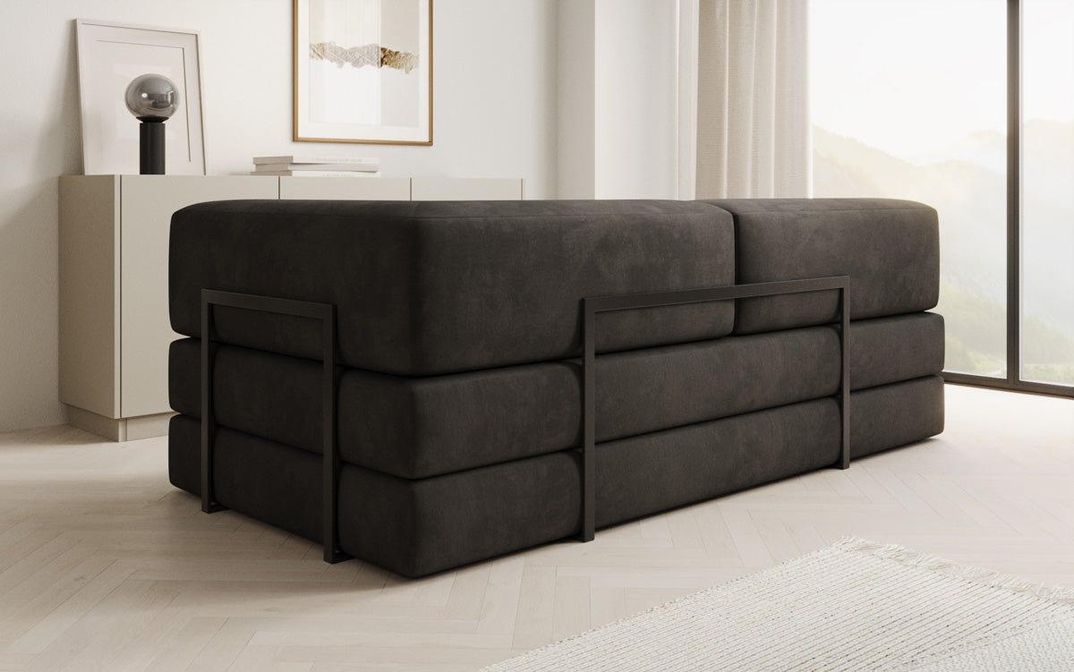 Designer Sofa/Chaise Longue Lazy in Samt