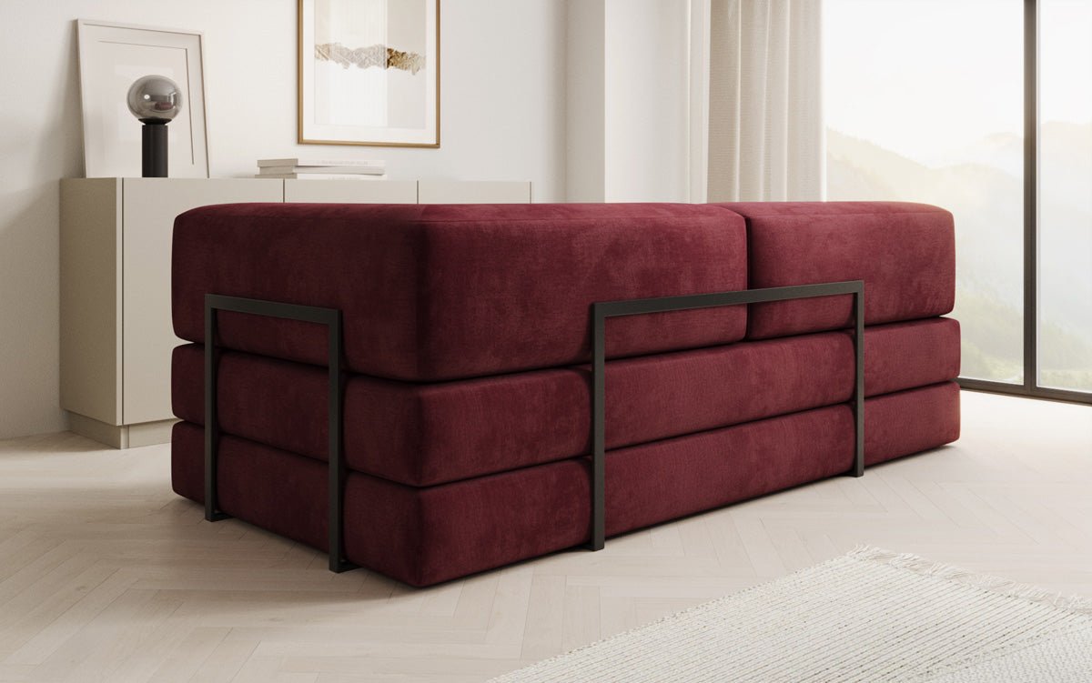 Designer Sofa/Chaise Longue Lazy in Samt