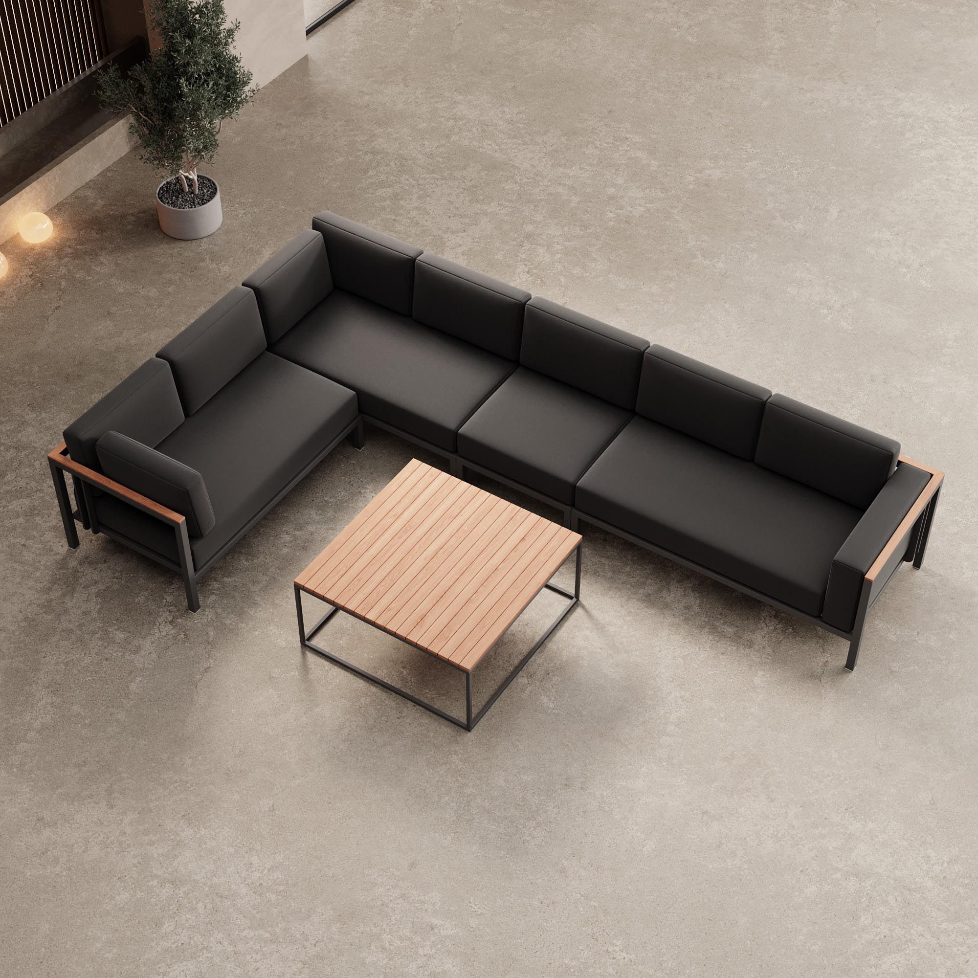 Euphoria – L-Maxilounge & Tisch aus Aluminium | Aevora™ Kollektion