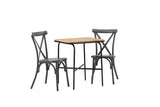 Garten Cafegruppe Uber – 3-teiliges Gartenmöbel-Set mit Stühlen aus Aluminium