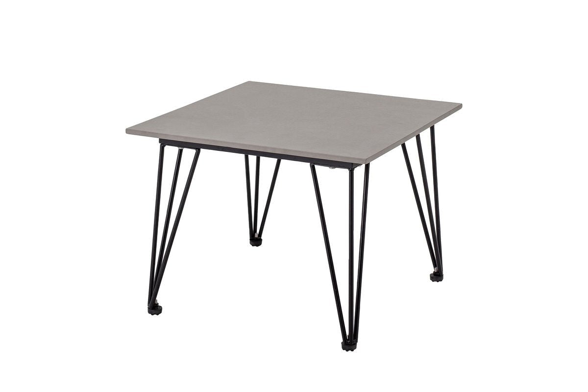 Garten-Couchtisch Rova – Fibercement mit Metallgestell