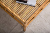 Garten Couchtisch Zypern - Aus Rattan und Bambus in Natur-Optik