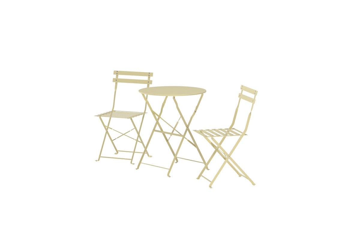 Garten Loungeset Elion – 3-teiliges Set mit rundem Tisch in 3 Farben