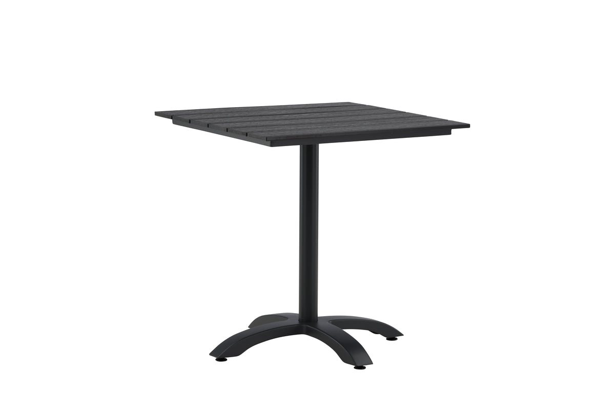 Gartentisch Malani - pflegeleichter quadratischer Tisch aus robustem Aluminium und Aintwood