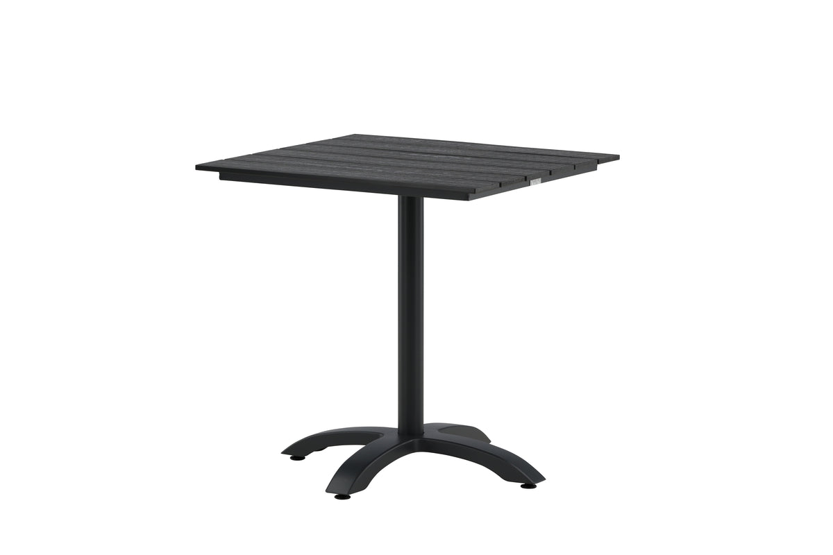 Gartentisch Malani - pflegeleichter quadratischer Tisch aus robustem Aluminium und Aintwood