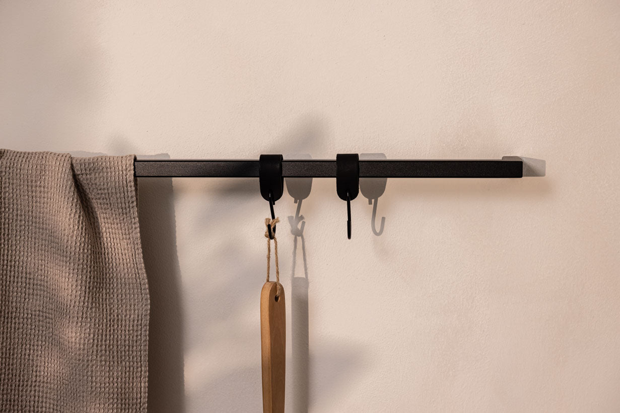 Handtuchhalter Vana – minimalistisch, rund oder eckig, drei Breiten