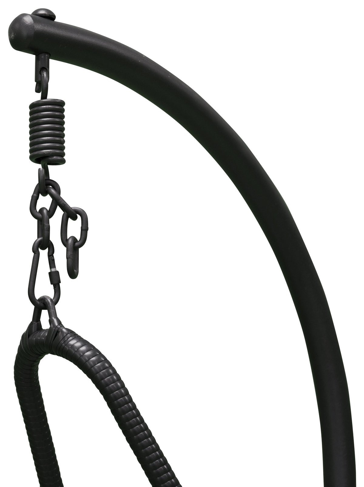 Hängesessel Vivian - aus Weide/Metall in Schwarz