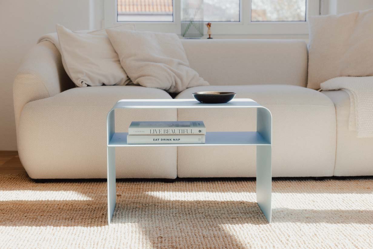 Couchtisch/Beistelltisch Cosmo – Pulverbeschichtetes Metall in modernem Design