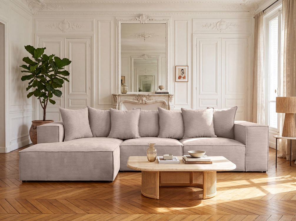 Designer Sofa Largo L in Cord