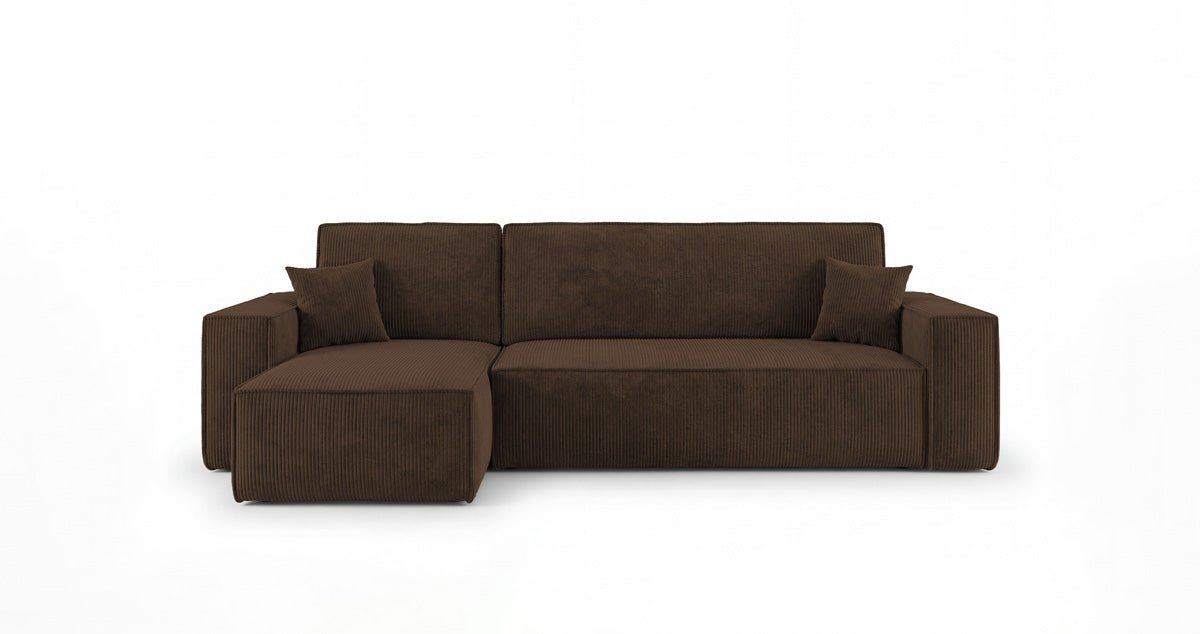 Designer Sofa Lunaro Mini mit Schlaf- und Klappfunktion in Cord