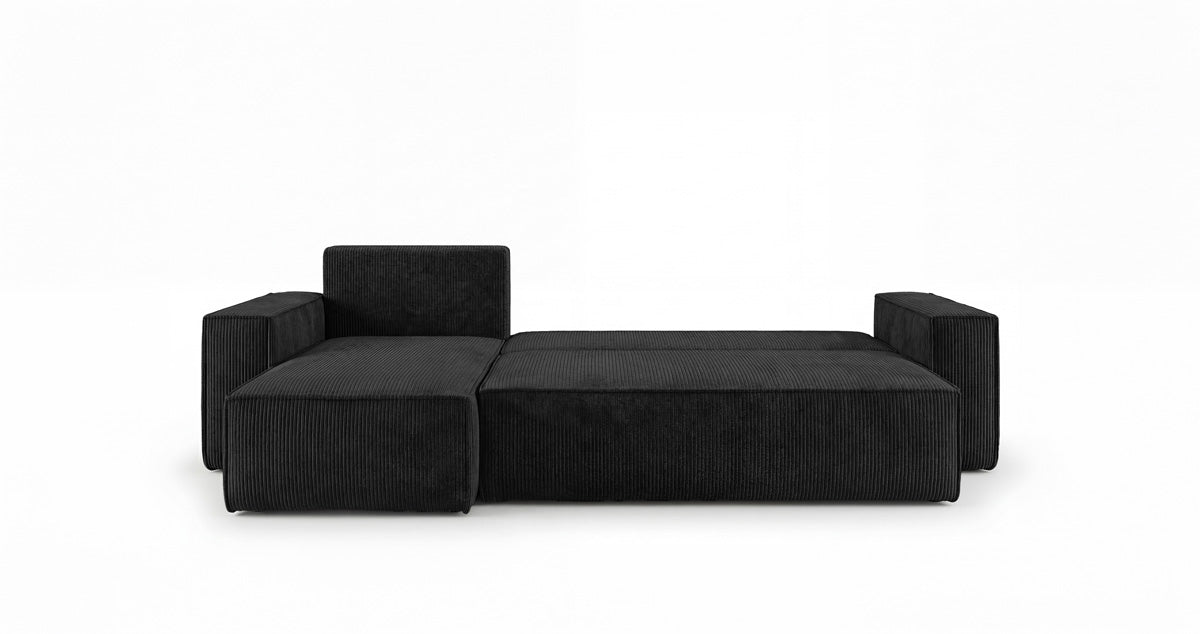Designer Sofa Lunaro Mini mit Schlaf- und Klappfunktion in Cord