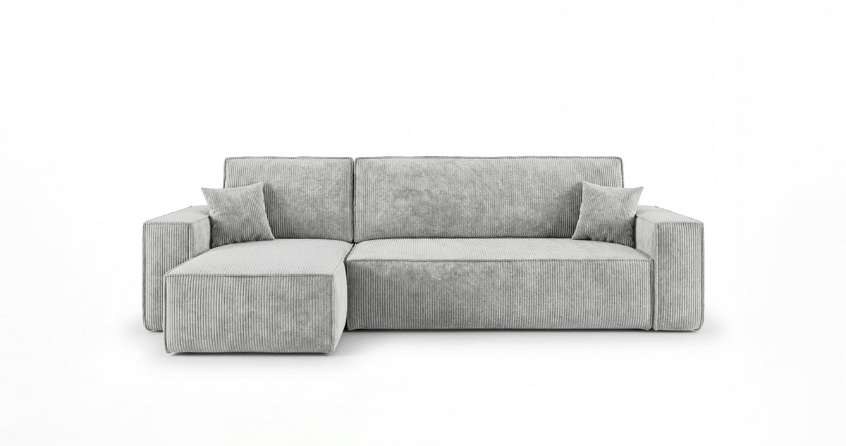 Designer Sofa Lunaro Mini mit Schlaf- und Klappfunktion in Cord