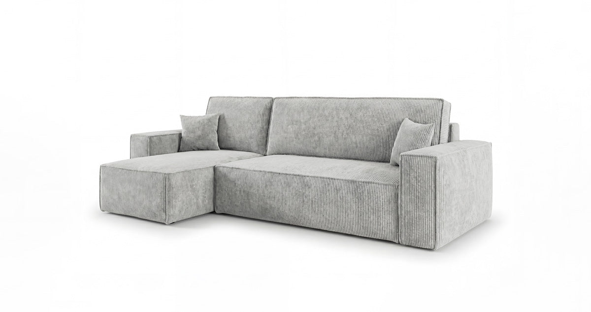 Designer Sofa Lunaro Mini mit Schlaf- und Klappfunktion in Cord