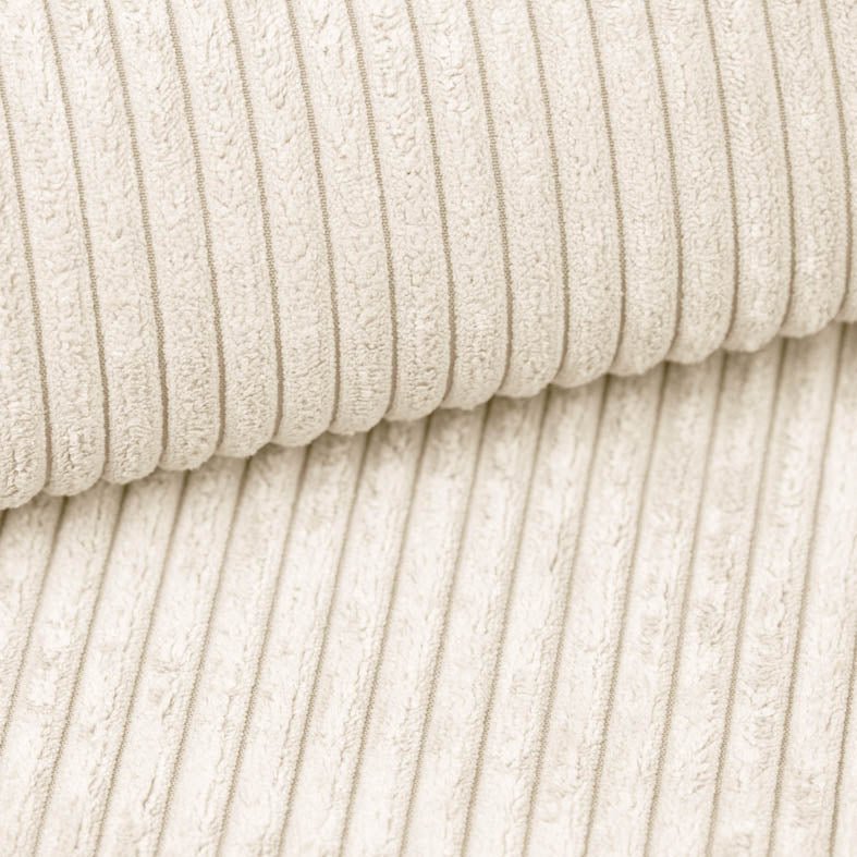 Designer Polsterbett Elara in Cord mit Stauraum