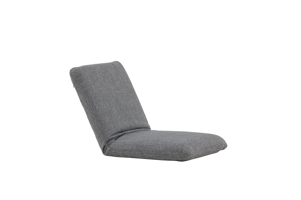 Sonnenliege Zephyra - aus Polyester mit Stahlgestell in Grau