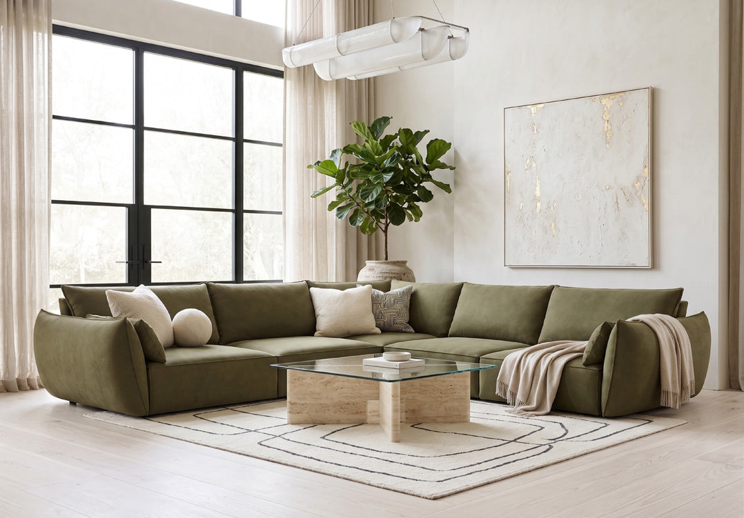 Designer Sofa Nuvola L Maxi in Samt