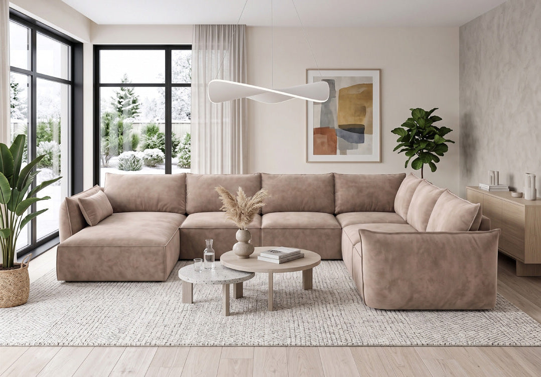 Designer Sofa Nuvola U in Samt