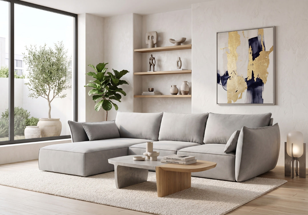 Designer Sofa Nuvola L in Samt