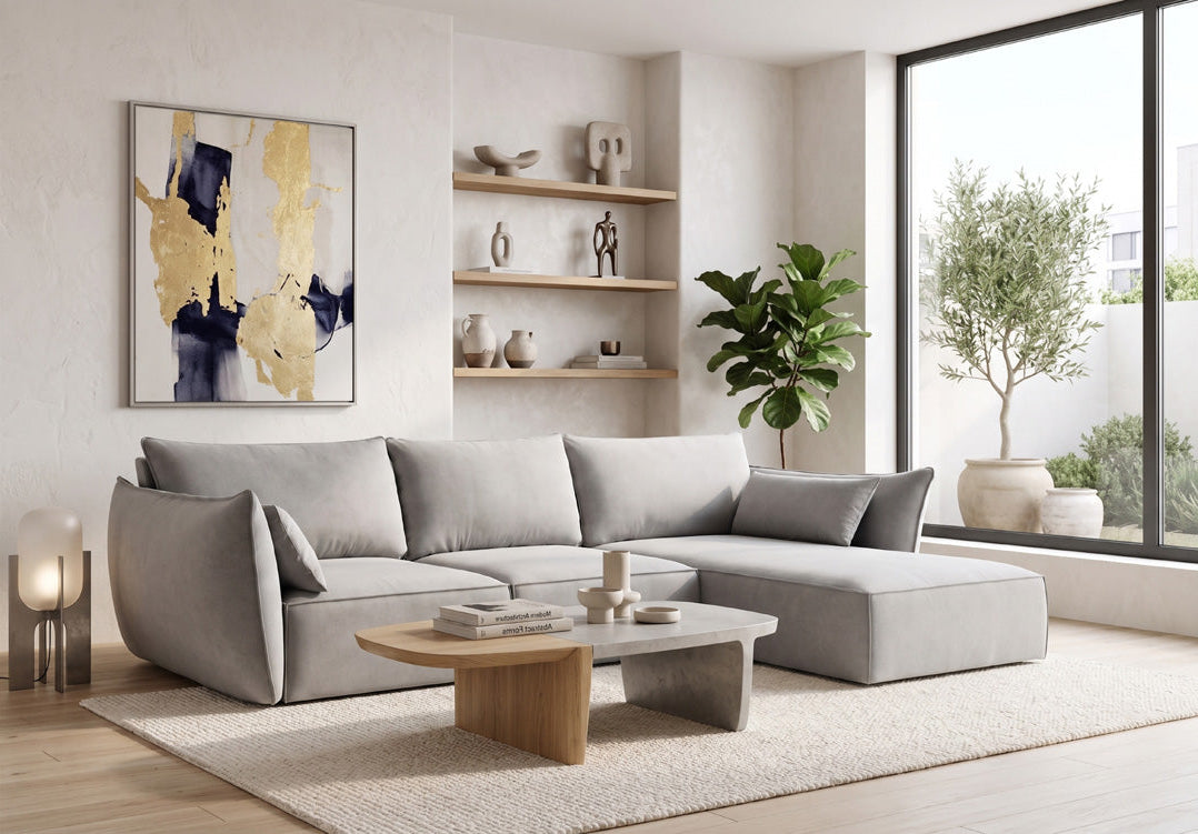 Designer Sofa Nuvola L in Samt