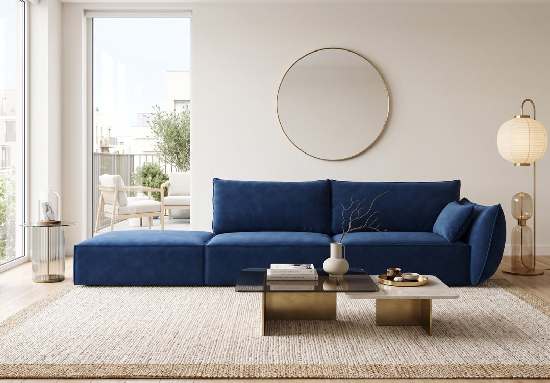 Designer Sofa Chaise Longue Nuvola in Samt
