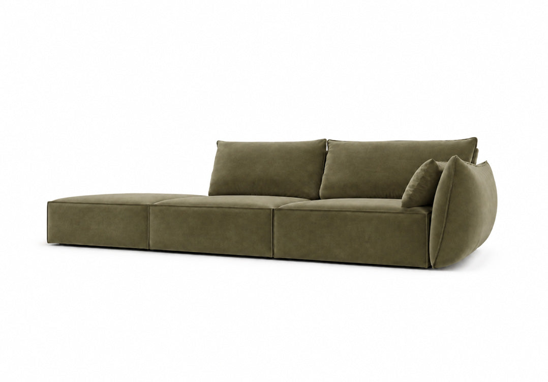 Designer Sofa Chaise Longue Nuvola in Samt