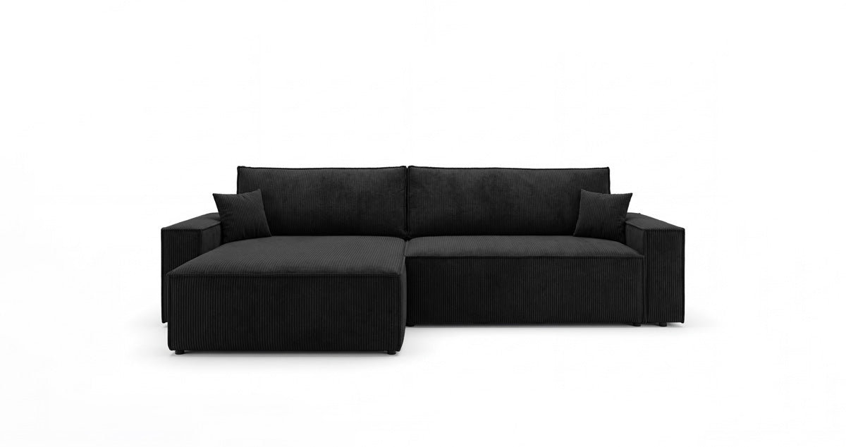 Designer Sofa Vienna mit Schlaf- und Klappfunktion in Cord
