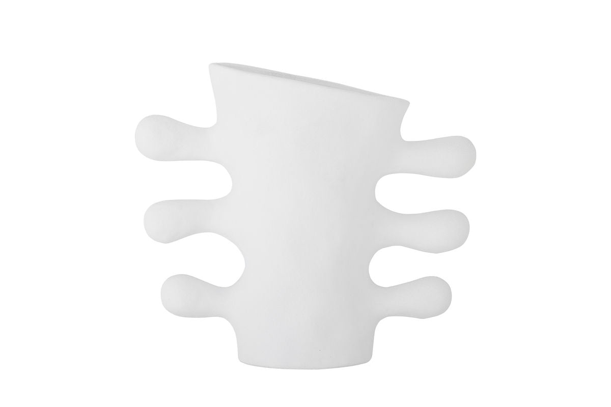 Vase „Alvina“ – Weißes Steingut