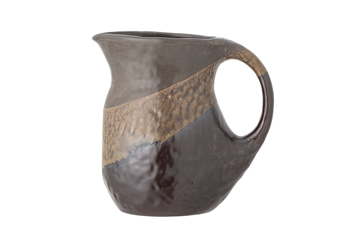 Krug Mella – Steingut mit Retro-Glasur in Braun