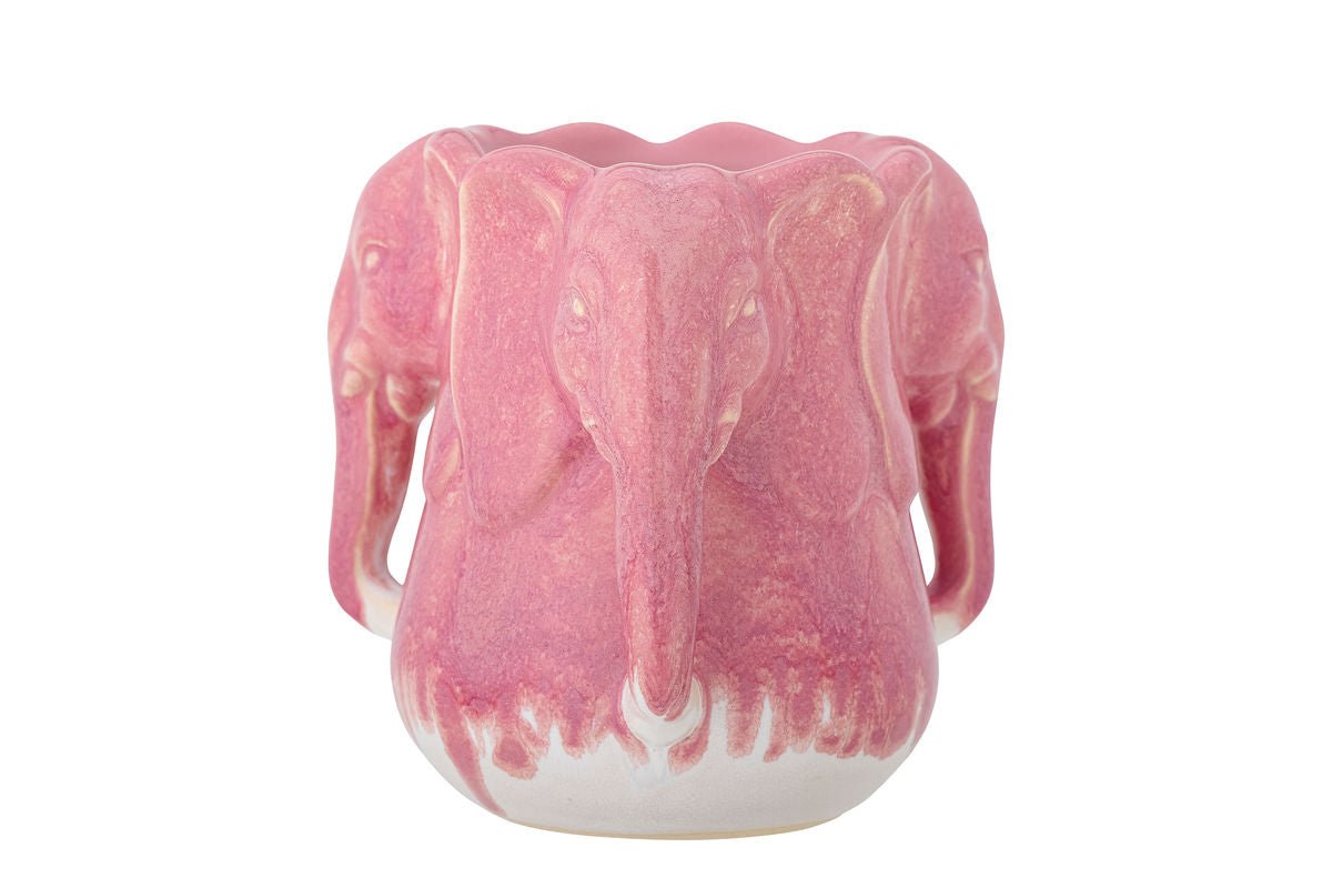 Vase „Pink Elefant“ – aus Steingut