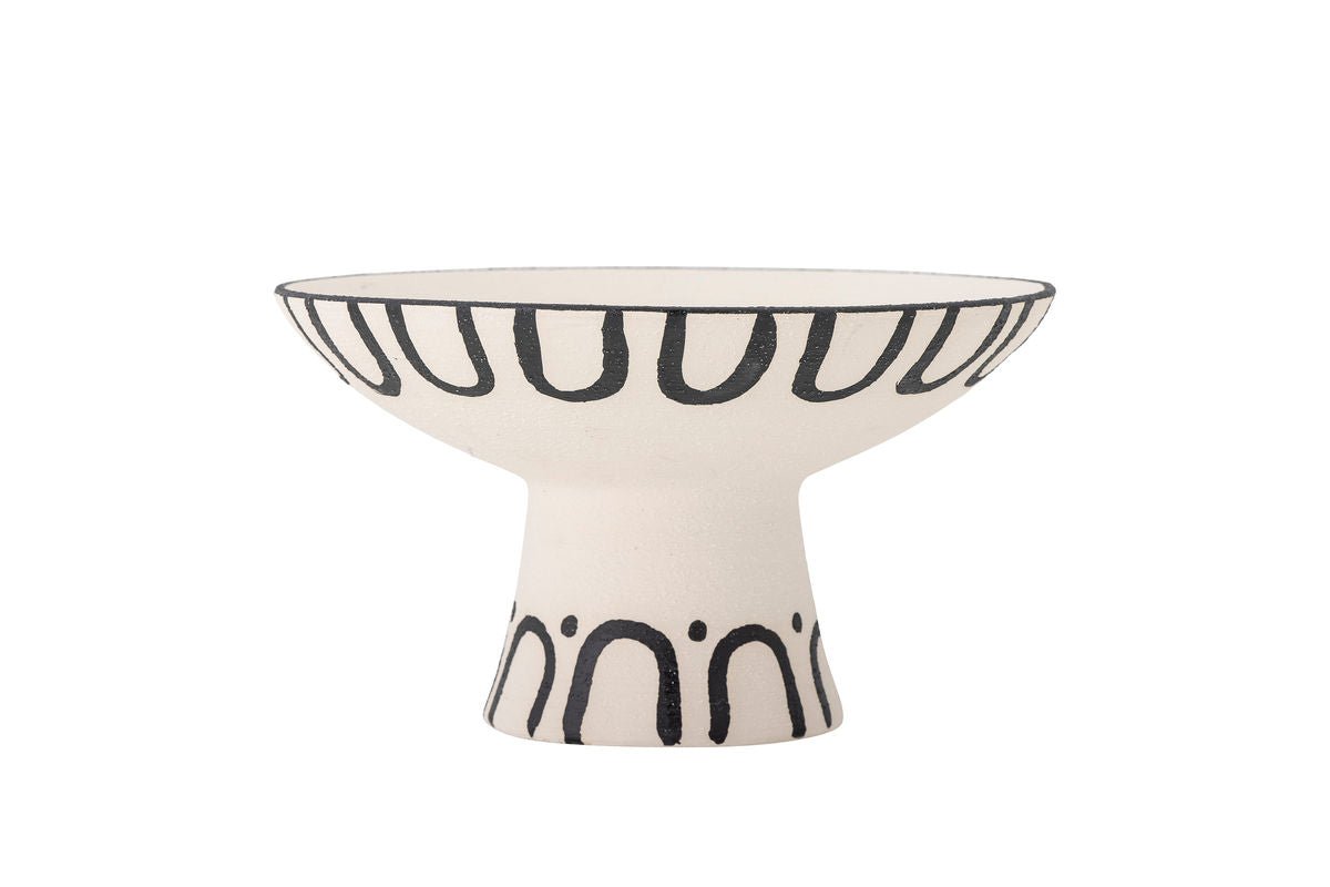 Schale May – Steingut handbemalt in Natur