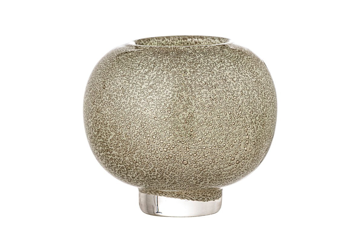 Vase „Aureya“ – Goldfarbenes Glas