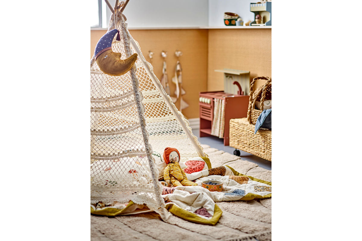 Kinder-Tipi Lumi – Naturfarbene Baumwolle