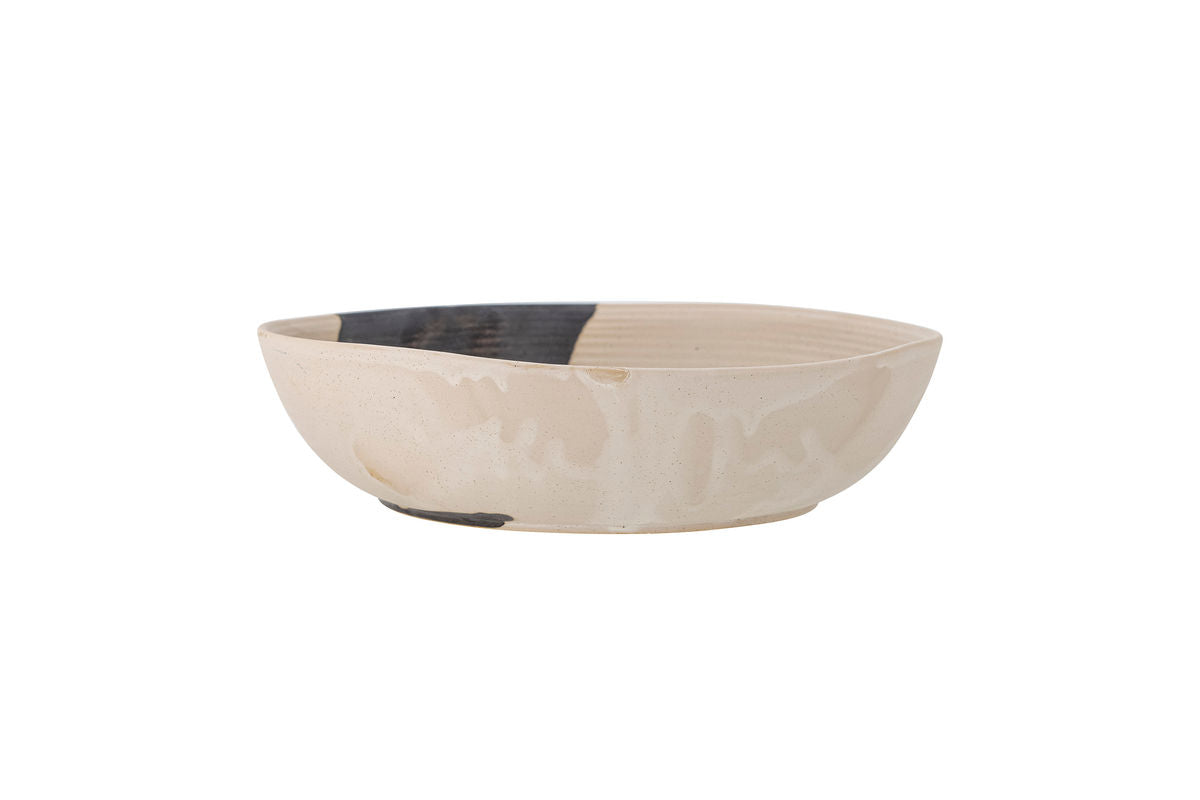 Schale Meno – Steingut mit fließender Glasur