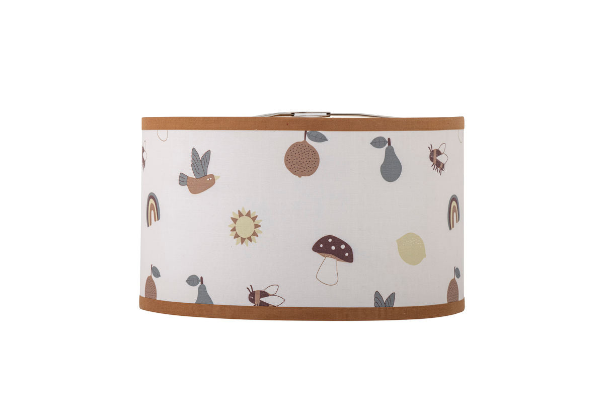 Lampenschirm Anna – aus Bambus mit verspieltem Muster für das Kinderzimmer