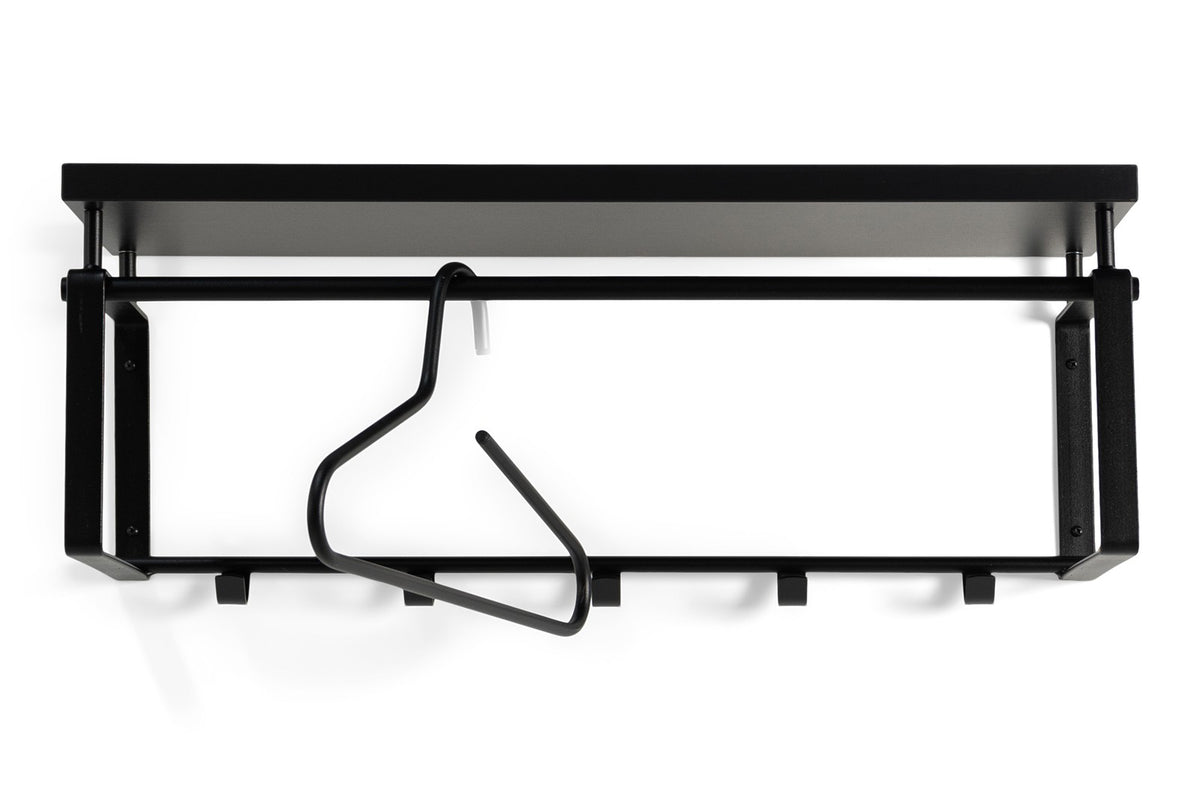 Designer Wandgarderobe Castor - Schwarz