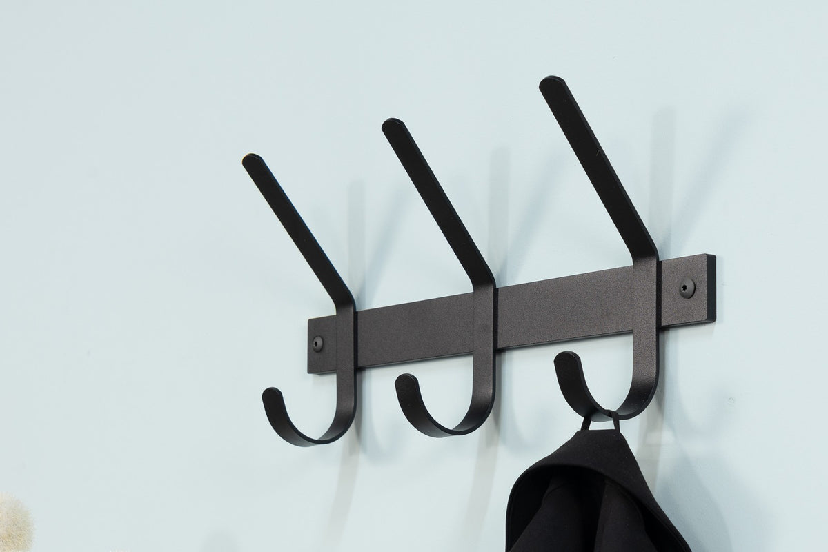 Designer Wandgarderobe Trino - Schwarz