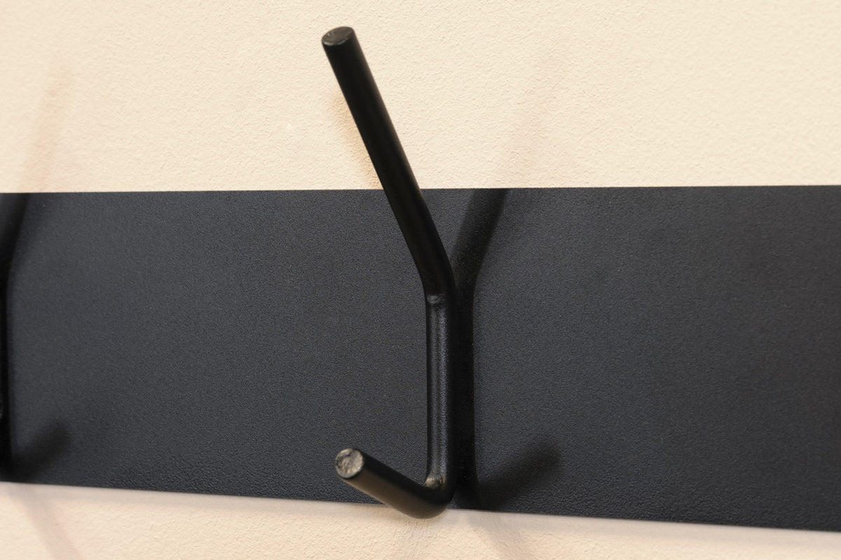 Designer Wandgarderobe Fennick - Schwarz