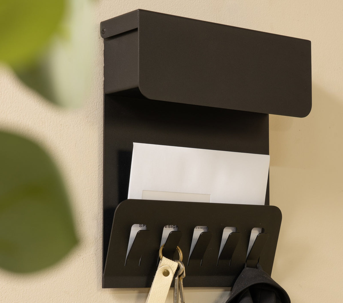 Designer Wandgarderobe Kasimo - Schwarz