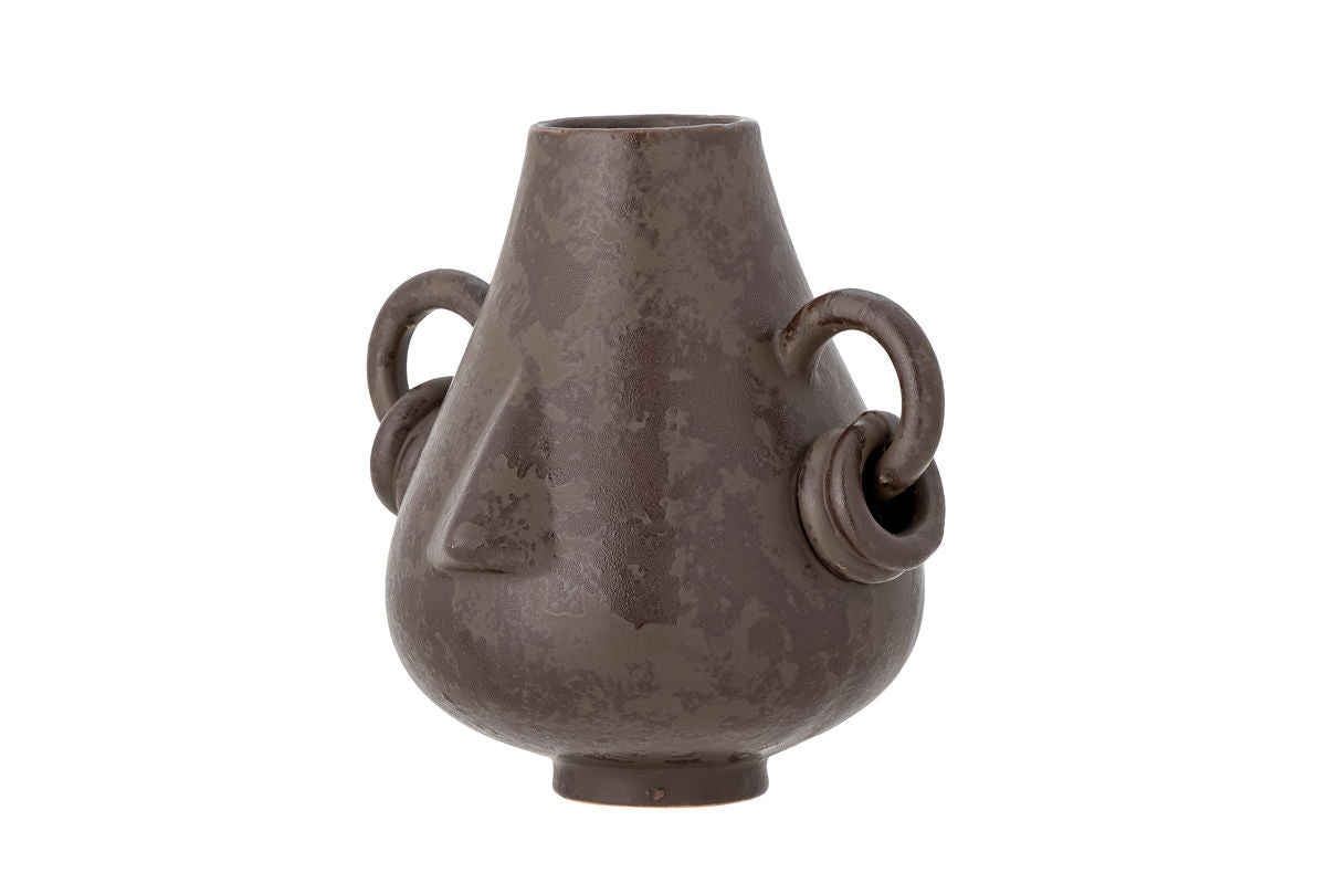 Vase „Liora“ – Braunes Steingut